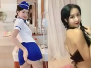 網路紅人大波翹臀美人兒娜依靈兒挑逗